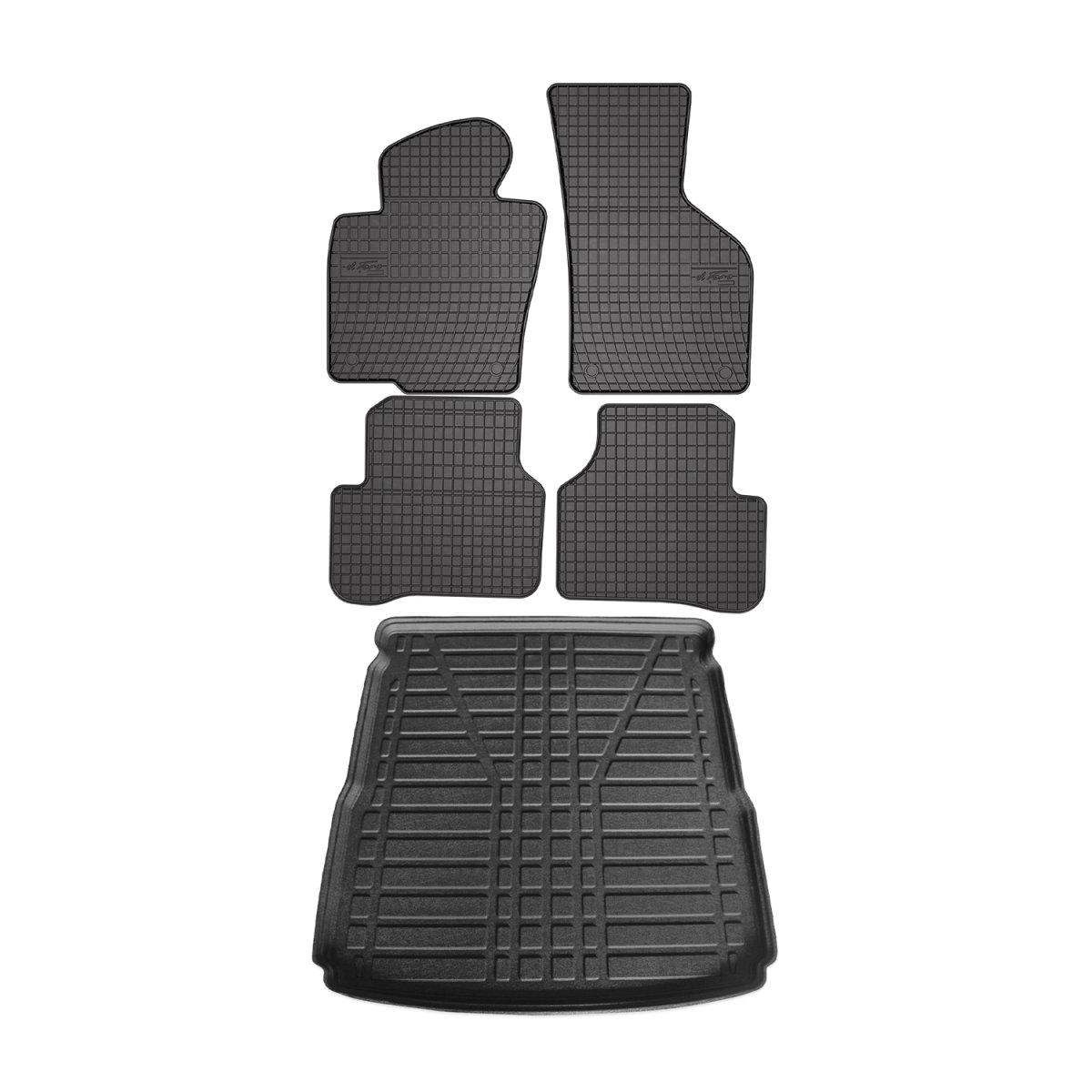 Volkswagen Passat Floor-Trunk Mats - Omac - El-Toro & YPS - Black - '05-'10